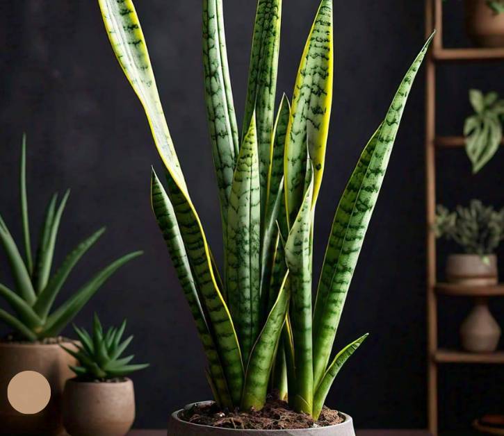 Sansevieria cylindrica snake plant with cylindrical leaves, displaying its unique structure and natural beauty in an indoor setting.