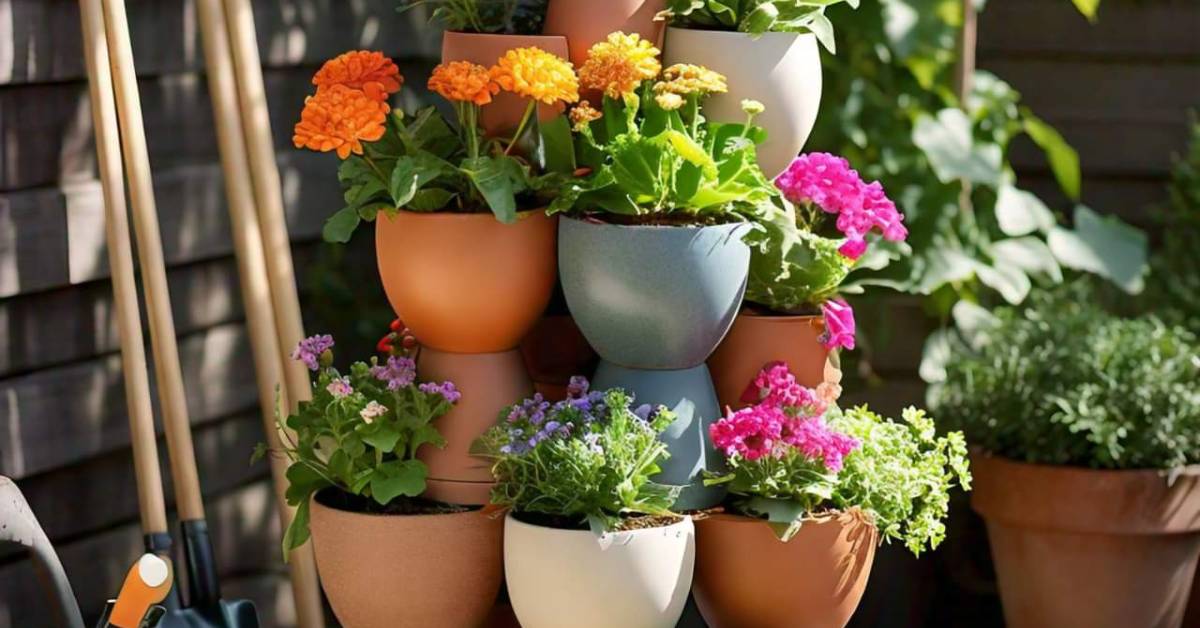 You are currently viewing Stacked Flower Pots Designs: Simple Tips for Beginners